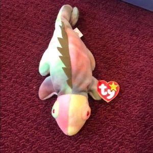 TY Beanie Baby Iggy the Iguana Rare